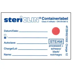 Etiket op verpakking met dampindicator zonder lipje | 60 x 40 mm
